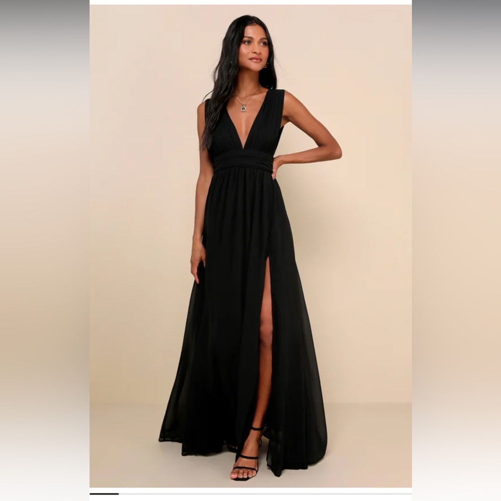 Lulu's Deep Blue Maxi Dress